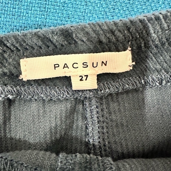 NWT PacSun Corduroy Mini Skirt Size 27 Teal Boho Festival Classic Minimal Chic - Picture 9 of 12